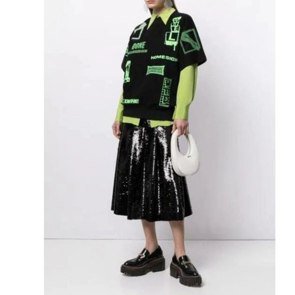 NWT Simone Rocha Pleated Sequin Midi Skirt 4 - Picture 10 of 11